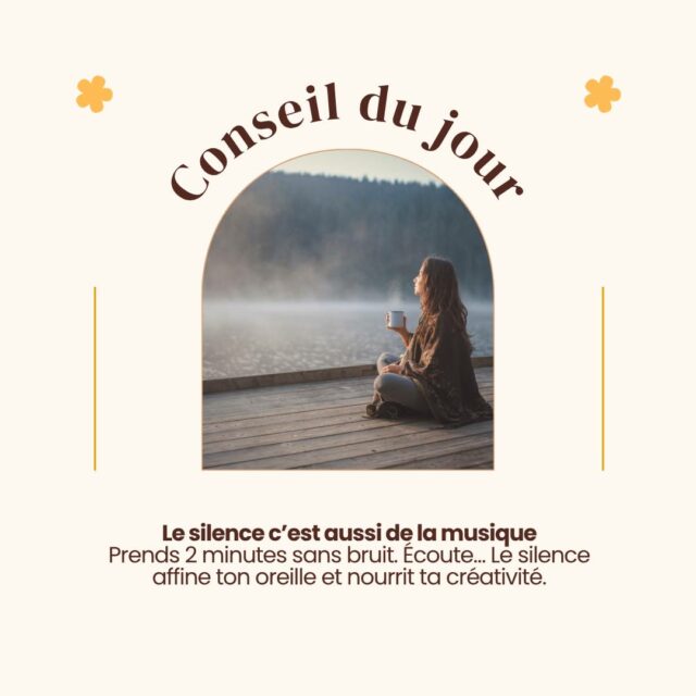 On croit souvent qu'il faut toujours chanter, parler, produire...
Et si le silence faisait aussi partie de la musique ? 🤍
Sans silence...
il n'y aurait pas de rythme.
Pas de respiration.
Pas d'émotion.
Le silence prépare la note qui va toucher le cœur.
Dans la vie, c'est pareil.
Les plus belles idées naissent souvent dans les instants où l'on cesse de vouloir les chercher.
Alors aujourd'hui...
offre-toi quelques minutes de silence.
Tu verras, il a beaucoup de choses à te dire. 🌿
💬 Es-tu à l'aise avec le silence ou ressens-tu toujours le besoin de le remplir ?
#silence #musique #artiste #nature #harmonie #voix #chant #bienetre