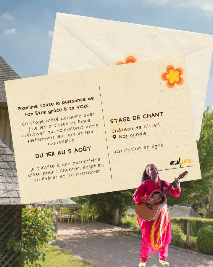 🌅 Et si cet été c’était (enfin) ton moment ?
Tu donnes, tu crées, tu vibres pour les autres…
Mais toi ? Tu t’écoutes quand ? Tu respires pour toi quand ? 🎤
Du 1er au 5 août à Clères, je t’invite à une parenthèse d’été pour :
🌿 Chanter
💨 Respirer
🔥 Te libérer
💛 Te retrouver
Un stage de voix, de cœur, d’âme et de transformation, pendant 5 jours unique et immersif en plein coeur de la nature du Chateau de Clères.
Pas besoin d’être pro. Juste envie d’être vrai.e.
📍 Clères (Normandie)
📅 1er au 5 août
🎟️ Les inscriptions sont bientot terminées, ne loupe pas les dernières places : https://dominiquesylvain.vocallegra.fr/stage-ete-cleres
Ta voix t’attend 🎶
#Stage #Été #Voix #Chant #Clères2025 #Artiste #Nature #Chanson #Artiste