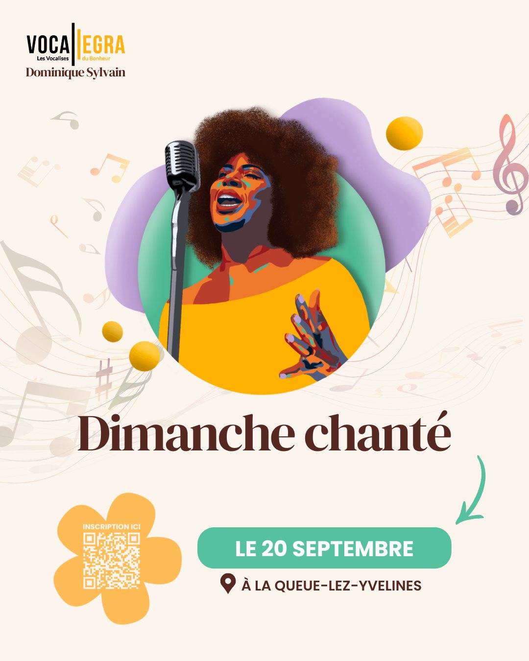 📆 Nouvelle saison, nouvelles dates pour les Dimanches Chantés
Tu sais ce moment où ta voix s’élève, que ton cœur se met à battre fort… et que tu sens que tu es à ta juste place ?
Ce moment, tu peux le vivre ce dimanche 🎤✨
Le Dimanche Chanté, c’est :
🌱 Un espace bienveillant
🔥 Un booster d’énergie créative
🎵 Une reconnexion à ton essence d’artiste
Tu repars ressourcé.e, inspiré.e et surtout… REbranché.e à ta voix intérieure.
📅 C’est quand ? Dimanche 20 septembre
📍 Où ? à la Queue-les-Yvelines
🕊 Pour artistes en quête de liberté, de profondeur, de vibration vraie.
🎫 Réserve ta place maintenant : https://vocallegra.fr/produit/les-dimanches-chantes/
Et viens te faire un cadeau ✨
#Chant #Stage #Coaching #Révélation #Créativité #DimancheChanté